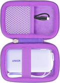 khanka Hard Case Replacement for Anker 3-in-1 Power Bank USB C Charger Block,10,000mAh 10k Portable Charger,Case only. (Purple)