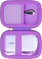 khanka Hard Case Replacement for Anker 3-in-1 Power Bank USB C Charger Block,10,000mAh 10k Portable Charger,Case only. (Purple)