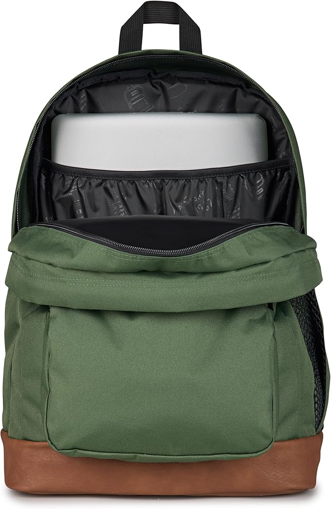 JanSport Cool Backpack with 15-inch Laptop Sleeve, Large Computer Bag Rucksack with 2 Compartments, Ergonomic Straps, Cargo Green
