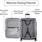 Samsonite UpLIFT Lightweight Softside Carry-On Luggage with Spinner Wheels - Expandable - Airline-Approved, Polyester Soft Suitcase for Ultra Light Travel - Black