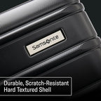 Samsonite Omni 2 Hardside 3 Piece Set - Includes Global Carry-On, Medium, & Large Checked Suitcases - 360° Dual Spinner Wheels - Integrated TSA Lock & Expansion - Amazon Exclusive - Artic Silver