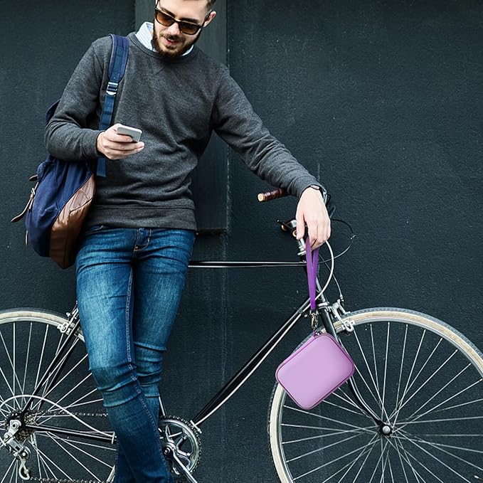 【NOT Included Power Bank】Portable Charger Case Holds 2PCS for iWalk/for Swyop/for Feob/for Charmast/for JEJILL/for LanLuk/for VEGER/for Taegila/for Kuulaa and More Small Charging Battery Pack, Purple