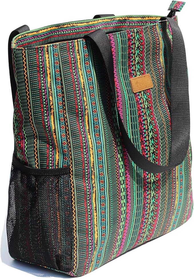 Original Floral Water Resistant Large Tote Bag Shoulder Bag for Gym Beach Travel Daily Bags Upgraded