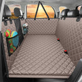 URPOWER 2026 Upgraded Back Seat Extender for Dogs - Large Hard Bottom Dog Car Seat Cover Holds 550lbs, Waterproof Dog Hammock Pet Bed with High-Density Foam Non-Slip Backseat Protector