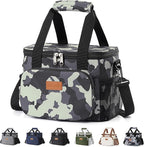 Lifewit Medium Lunch Bag, Insulated Lunch Box, Soft Cooler Cooling Tote for Adult Men Women, Camouflage 12-Can (9L)