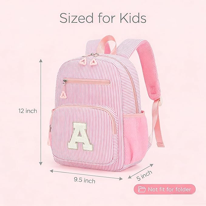 Mini Toddler Backpack for Girls 2-4, Cute Personalized Preschool Kindergarten Backpack for Kids Birthday Gifts (Pink L)