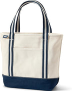 Lands' End Open Top Canvas Tote Bag