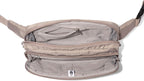 Baggallini Securtex Anti-theft Belt Bag 8.8"x5.5" Crossbody Fanny Pack for Women RFID Wallet Locking Zipper Travel Purse