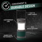 Energizer S-500 Hybrid Power Camping Lantern, Solar, Rechargeable, or AA Battery Powered, IPX4 Water Resistant Bright LED Lantern
