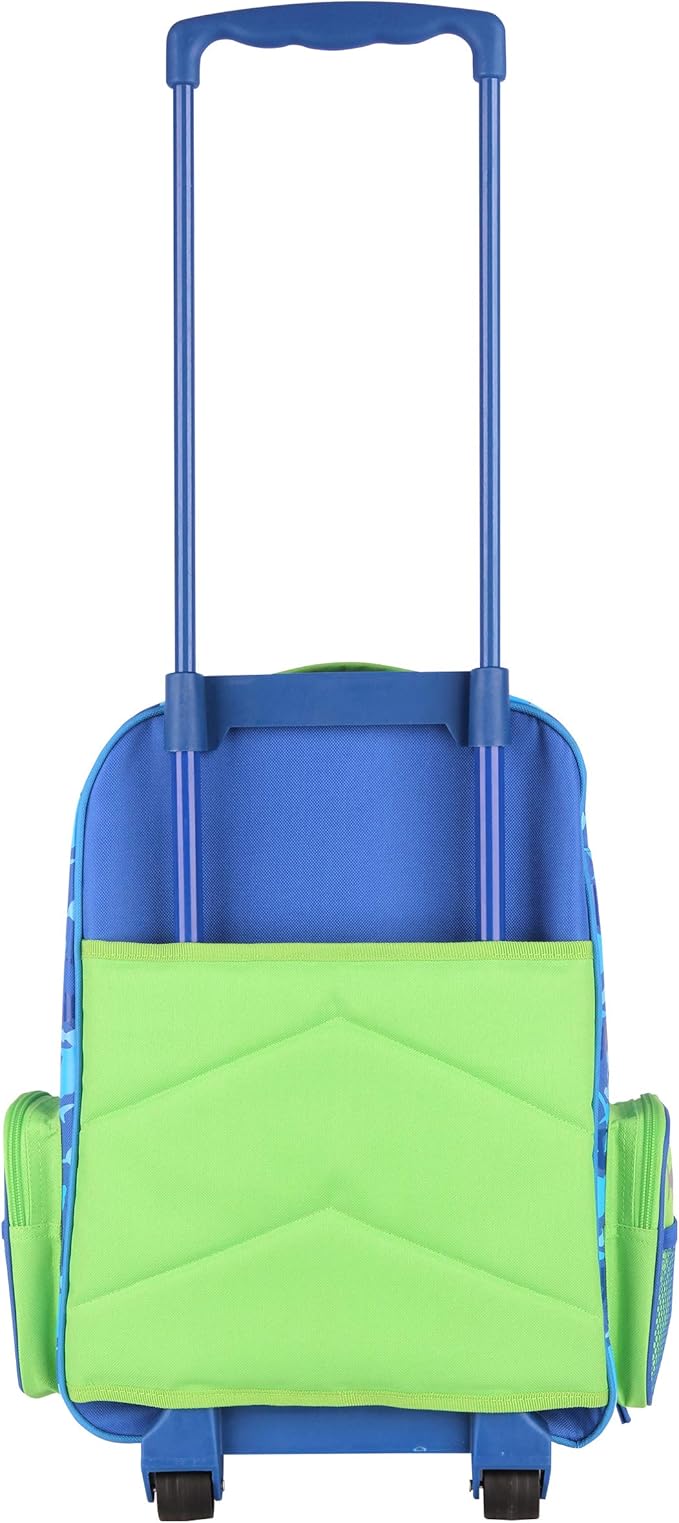 Stephen Joseph Kids Classic Rolling Luggage, Kids Luggage, Toddler Rolling Travel Carry On, Kids Suitcase with wheels,