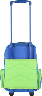 Stephen Joseph Kids Classic Rolling Luggage, Kids Luggage, Toddler Rolling Travel Carry On, Kids Suitcase with wheels,