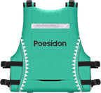 Poseidon Adjustable Water Safety Life Jacket - Classic Unisex Design with Front/Rear Storage Compartments for Multiple Water Activities