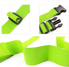2Pcs Luggage Straps for Suitcase Travel Accessories TSA Approved, 80In Long Belts to Keep Your Suitcase Secure, Adjustable Bag Straps with Quick-Release Buckle for Travel Bag Closure, Green