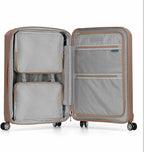Traveler's Choice Pagosa Hardshell Expandable Luggage with Spinner Wheels, Latte Beige, 2-Piece Set (22/26)
