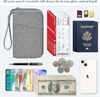 Fintie Family Passport Holder Wallet, RFID Blocking Travel Document Organizer Clutch Bag Credit Cards Case Cover for Women Men