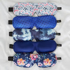 Bucky 40 Blinks No Pressure Eye Mask for Travel & Sleep, Midnight Floral, One Size