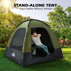 WildFinder SUV Tent, Rectangle Car Tent for Family, Waterproof & Windproof for Car Camping, Large Camping Tents with Storage Bag, SUV, Van, Jeep