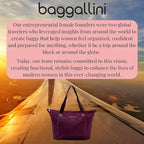 Baggallini Carryall Expandable Lightweight Travel Tote 22" Packable Folding Compact Nylon Washable Weekender w/Luggage Sleeve