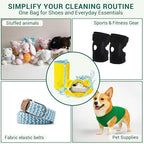 Shoe Washing Machine Bag - Set of 2 Shoe Bags, 360° Deep Clean Shoes Laundry, Reusable Shoe Bag for Washer, Sneaker washing machine bags, Yellow