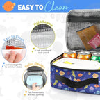 Lunch Box for Women Men & Adult, Insulated Lunch Bag, Cooler Reusable Cute Lunch Containers, Leak Proof and Waterproof Large Capacity lunch tote bags for Work, Travel, Picnic Outdoor and Beach