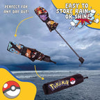 Pokémon Pokemon Umbrella for Adults Teens Kids - Folding Telescopic Umbrella Lightweight Travel School Work Gifts