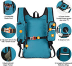 Seektop 15L Small Hiking Backpack for Women Men, Lightweight Hiking Packable Daypack with Phone Pocket for Travel Camping (Teal Blue, 15L)
