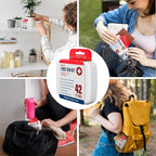 DecorRack 4 Pack Mini First Aid Kits, Small Travel Size Kit, First Aid Patch with 168 Items, Durable Plastic Box Perfect for Car, Home, Boat, or Camping, (168 Pieces, 4 Pack)
