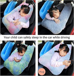 FHSGGP Travel Pillow Car Pillow Kid Car Sleeping The Sleeping Aid for Adults and Kids on Road Trips Kids Travel Pillow Colorful Blue