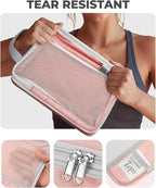 Percover Compression Packing Cubes 6-Piece Set, Packing Cubes Compression for Travel with Multi-Size Organization, Travel Organizer for Carry On & Checked Luggage, Pink