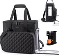 BAGSPRITE Travel Coffee Maker Carrying Case for Keurig K-Mini Plus & K-Slim – Portable Single Serve Coffee Machine Storage Bag with Accessories Space, Coffe e Maker Travel Bag