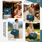 Travel Duffel Bag, Sports Tote Gym Bag, Shoulder Weekender Overnight Bag for Women
