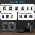 Super Fast Charger USB C, Type-C Android Phone Charger Fast Charging Block with 10FT Type C Cords for Samsung Galaxy S26 Ultra/S25 Ultra/S24 Ultra/S24+/S23 Ultra/S23+/S22 Plus/S20, Tab S9/S8 Ultra