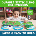 Reusable Sticker Books for Toddlers 1-3, Stickers for Toddlers 2-4 Years - Stickers for Kids Airplane Toys for Toddler 1-3, Toddler Travel Toys - Reusable Sticker Book Birthday Gifts for Boys Girls