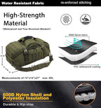 Miramrax Travel Duffle Bag Backpack for Men - Large Tactical Bags Weekender Gym Bag for Overnight Traveling Military Workout Deployment Sports (Green, 80L)