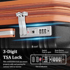 4 Piece Luggage Set, Hardside Expandable Lightweight Suitcase with 360° Mute Spinner Wheels Luggage Sets, TSA Lock, 14/20/24/28 Inch Travel Luggage for Men, Women and Girls (Black 3)