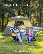 FanttikOutdoor Camping Tent 4/6/8/10 Person Instant Cabin Tent Setup in 60 Seconds with Rainfly & Windproof Portable with Carry Bag for Family Camping & Hiking, Upgraded Ventilation, Navy Blue