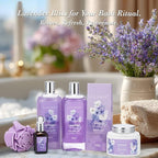 Mothers Day Gifts for Women - Lavender Bath and Body Gift Set for Women, Spa Gift Basket | Mothers Day Gifts for Mom, Birthday, Self Care, Valentines Day, Christmas Gift, All Occasion