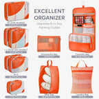10 Set Packing Cubes for Travel, Gifts for Women Mom,Anti-Tearing Suitcase Organizer,OlarHike Vacation Essentials & Accessories for Cruise Ship