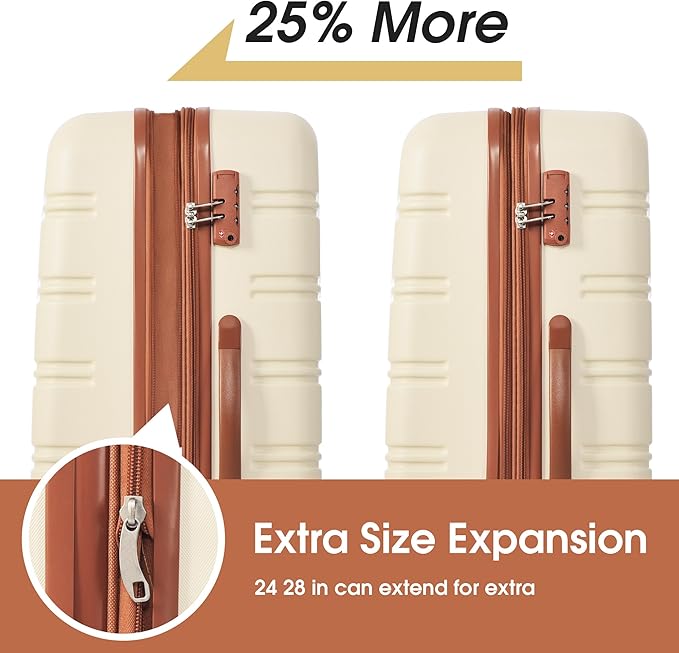 Luggage Sets with Packing Cubes Hardside 13 Piece Suitcase Set with Spinner Wheels