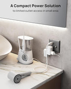 TROND Outlet Extender with 360 Rotating Plug, 6 AC Outlet Splitter, Turn One into Multiple Sideways Plug Adapter, Small Power Extension for Home Office Travel Cruise Ship Essentials
