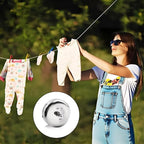 Retractable Clothesline,Stainless Steel Clothing Line Dryer Wall Mounted for Shower Room Bathroom Laundry (Sliver)