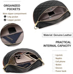 Eslcorri Small Crossbody Sling Bag for Women Trendy - Fanny Packs Leather Chest Belt Bum Bag Anti Theft Purse for Travel