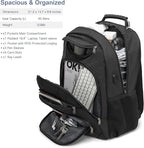 Extra Large Laptop Backpack for Men,37L Gaming Laptop Backpack,18.4Inch Travel Backpack with USB Charging Port, Business Flight Approved -Big Capacity Computer Bag College Bookbag, Black Black