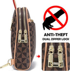 INICAT RFID Blocking Sling Bag, Anti Theft Crossbody Bag for Women, Travel Fanny Pack Style Purse, Vegan Leather