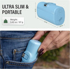 Nimble Bump 5K 20W Fast Charging Portable Charger with Foldable Built-in USBC Connector, Mini Travel Power Bank Battery Pack Compatible with iPhone, Samsung Galaxy, iPad, & USB-C Devices - White