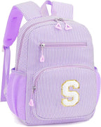 Mini Toddler Backpack for Girls 2-4, Cute Personalized Preschool Kindergarten Backpack for Kids Birthday Gifts (Purple S)