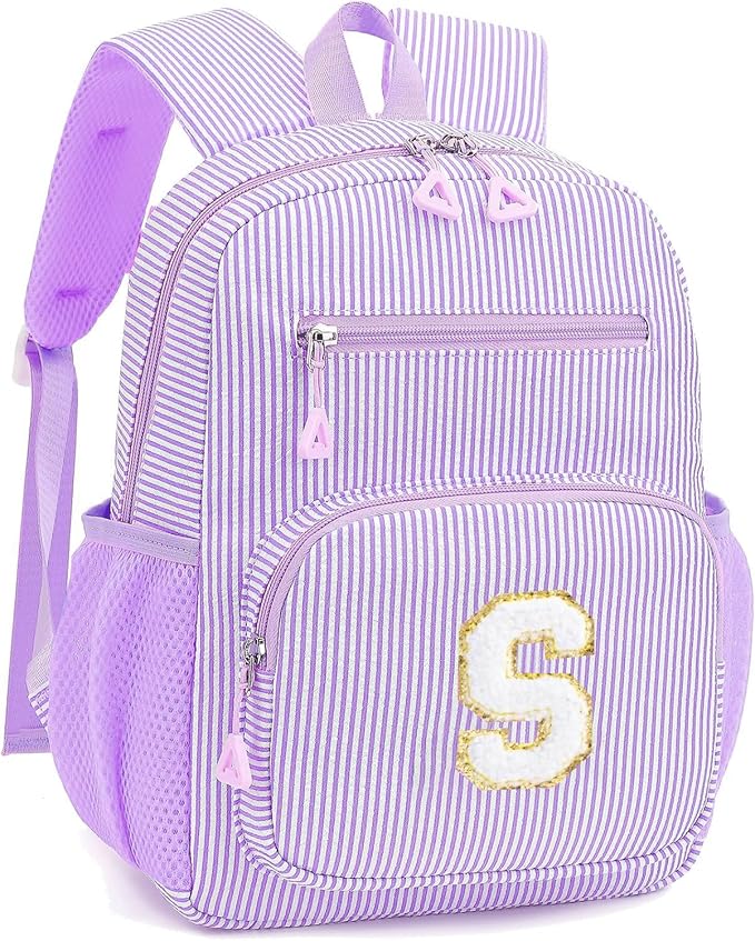 Mini Toddler Backpack for Girls 2-4, Cute Personalized Preschool Kindergarten Backpack for Kids Birthday Gifts (Purple S)