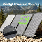 GEYOTO S45 Solar Panel 45W with USB-A and 25W USB-C Ports,25% High Efficiency Folding Solar Panel,Portable Solar Charger Compatible with Phones,Power Bank,IP68 Waterproof Solar Charger for Backpacking