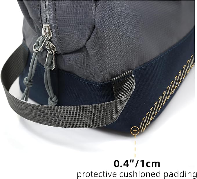 Travel Toiletry Bag 8L, Large Packing Cube with Waterproof TPU Wet/Dry Compartment