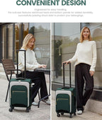 LOVEVOOK Carry On Luggage 22x14x9 Airline Approved, 20 Inch Softside Suitcases with Wheels, Lightweight Spinner Carry on Suitcase with TSA Lock, Water-Resistant Large Capacity Luggage for Travel